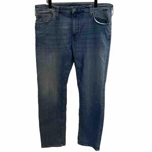 Mavi Jeans Zach Straight Leg Stretch Denim Jeans Mens 38 x 32 Light Wash 30.75”L
